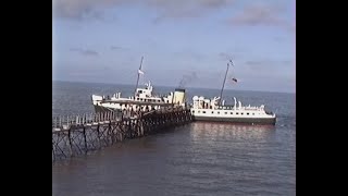 MV Balmoral from Blackpool North Pier to Llandudno and Menai Bridge and back in May 1994 [upl. by Etnomal672]