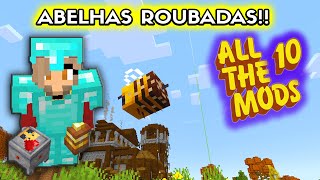 ABELHAS E EXPLORAÇÃO  ATM10  EP02  MINECRAFT [upl. by Moyra167]