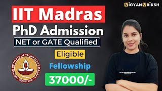 PhD Admission IIT Madras  Complete Details [upl. by Kaliski]