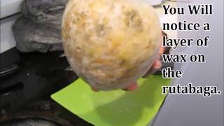 How to peel and prepare a rutabaga [upl. by Nerehs547]