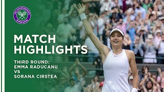 Emma Raducanu vs Sorana Cirstea  Third Round Highlights  Wimbledon 2021 [upl. by Esirrehc]