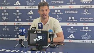 Rueda de Prensa post Jornada 12 1 RFEF Marbella FC vs Atl Sanluqueño Habla Mario Fuentes [upl. by Marj112]