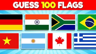 Guess the Flag Quiz  Can You Guess the 100 Flags [upl. by Ehtyaf74]