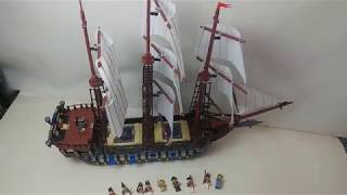 Speed Build LEPIN 22001 Pirates Imperial Flagship LEGO 10210 [upl. by Barthold]