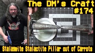 Make a Stalagmite Stalactite Pillar out of Carrots DM’s Craft 174 [upl. by Emirac]