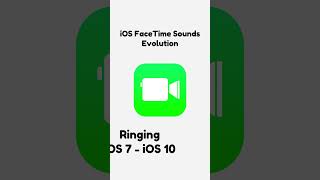 iOS FaceTime Sounds Evolution smartphone iphone ios sounds evolution [upl. by Je]