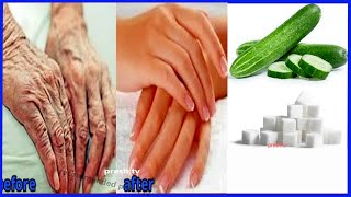 Cucumber anti wrinkle home remedies remove wrinkles from Hands in 5 days  hand wrinkles home remedy [upl. by Nohsreg]