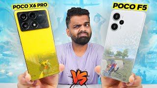 Poco X6 Pro vs Poco F5 Gaming Comparison 🔥90 FPS King Overheat amp Battery Drain Test 🤐 [upl. by Anneirda847]