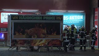 Explosionsgefahr Brand in Hähnchenwagen [upl. by Berkman]