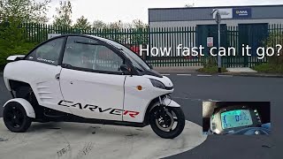 Driving the Carver S Electric Car at Top Speed [upl. by Anhpad878]