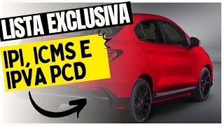 CARROS PCD MAIS BARATOS EM 2023 IPVA IPI e ICMS  Top 3 opções [upl. by Lynch]