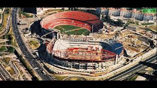 SL Benfica Stadium Evolution  Estádio da Luz [upl. by Sholley]