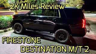 FIRESTONE DESTINATION MT2 2000 Mile Review [upl. by Hamner875]