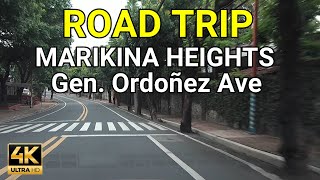 4K HD GEN ORDOÑEZ AVENUE MARIKINA HEIGHTS DRIVING TOUR WITH LILAC SIDE TRIP  NB JourneyPH 🇵🇭 [upl. by Lester]