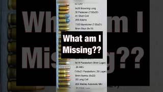 Big List of Handgun Calibers bullet shortvideo handguntraining shortvideo [upl. by Aniweta]