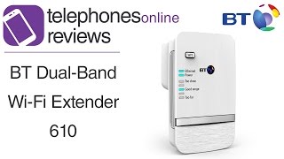 BT DualBand WiFi Extender 610 Video Review By Telephones Online [upl. by Ahsitneuq]