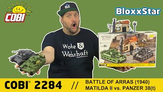 COBI 2284 Battle of Arras 1940 Matilda II vs Panzer 38t DasPanzermuseum thetankmuseum ▶️ REVIEW [upl. by Jamaal]