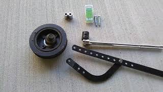 DIY Crankshaft Pulley Holder Harmonic Balancer Removal Tool  Home Made [upl. by Ennaimaj]