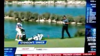 Golfer rages on live Tv [upl. by Enneillij683]