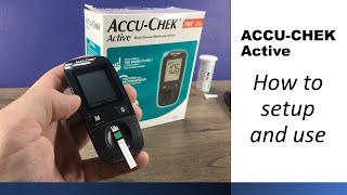 ACCU CHEK Active Glucose Meter How to setup and use [upl. by Iams]