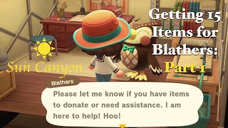 GETTING BLATHERS HIS MUSEUM  PART 1 Animal Crossing New Horizons [upl. by Annwahs]