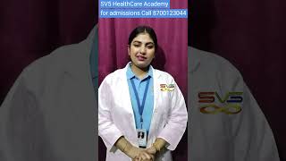 Success Story of paramedical Student from SV5 HealthCare Academy  Vision of Success [upl. by Si]