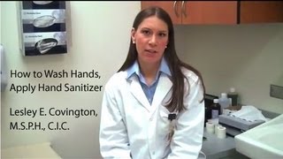 How to Wash Hands Apply Hand Sanitizer  Lesley E Covington [upl. by Cade]