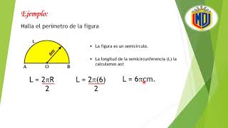 PERÍMETRO DE UNA CIRCUNFERENCIA SEMICÍRCULO Y CUADRANTE 5º [upl. by Fabron]