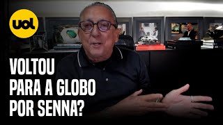 GALVÃO CONTA COMO AYRTON SENNA E ELE DEBATERAM JUNTOS FUTURO PROFISSIONAL NA F1 E NA GLOBO [upl. by Gauldin374]