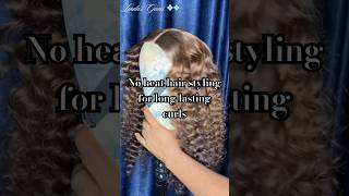 Wig Revamp from Natural Straight to Permanently wavy no heat wigmaintenance hairstyling [upl. by Seek105]