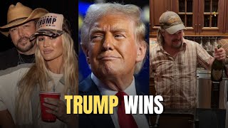 Country Music Stars React to Donald Trumps Election Win [upl. by Lyndes978]