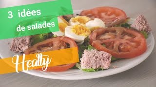 3 idées de salades healthy [upl. by Ikilisav]