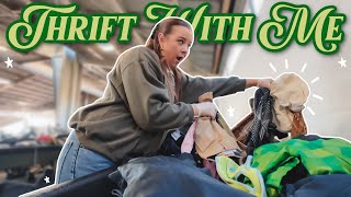 come thrift with me at the goodwill BINS clothes by the pound [upl. by Nareht853]