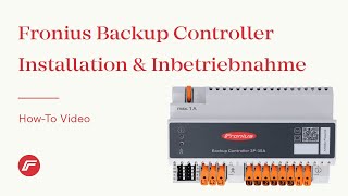 HowTo Video Fronius Backup Controller  Installation amp Inbetriebnahme [upl. by Asiilanna890]