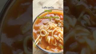 Maggi  Knorr Tomato Soup 😍 Delicious Soupy Noodles  ASMR [upl. by Leihcim504]