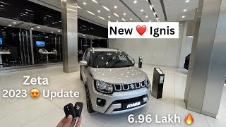 New Maruti Suzuki ❤️ ignis 2023 New 😍 Updated Zeta 696L🔥 Most VFM maruti ignis [upl. by Granese507]