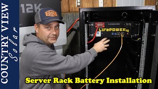 Installation and Overview of EG4 LiFePOWER 4 Battery and Server Rack Battery Cabinet [upl. by Yhotmit869]