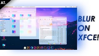 Customize xfce Make xfce look better with blur [upl. by Godber]