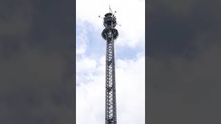 Höchster Freefall Tower in Deutschland  Highlander im Hansa Park  120m 😰 shorts hansapark [upl. by Ronile]