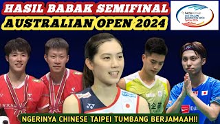 Hasil Semua Sektor Semifinal Badminton Australian Open 2024 Hari Ini [upl. by Nedle]