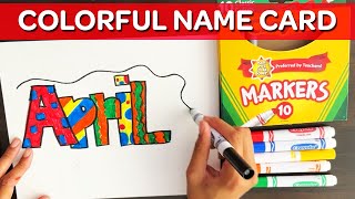 How To Create The PERFECT Name Card  Creativity Tips  Crayola [upl. by Uzziel2]