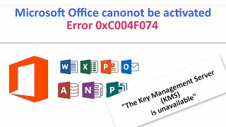 MS Office cannot be activated error 0xC004F074 windows10 microsoft microsoftoffice [upl. by Annaihr]