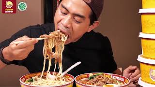 Tanboykun Mukbang  Golden Lamian  Lamian Extra Spicy Series [upl. by Wrench]