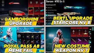 ROYAL PASS A8 LEAKS l NEXT PREMIUM CRATE l LAMBORGHINI UPGRADE PUBG MOBILE UPDATE 33 [upl. by Volnay536]