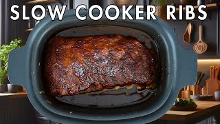 Easy Slow Cooker Pork Ribs Authentic Southern Flavors [upl. by Ado]