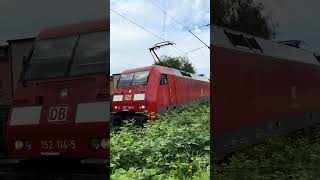 152 1145 LZ in Kornwestheim Rbf bahn train kornwestheim railway br152 [upl. by Eilsil]