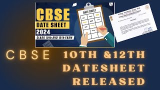 CBSE date sheet 2024 Dr Sanyam Bharadwaj [upl. by Enived169]