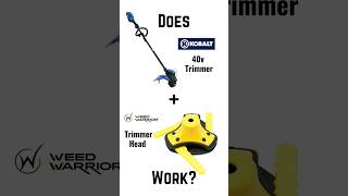 Does the Kobalt 40v trimmer  Weed Warrior trimmer head work [upl. by Dazraf]