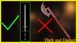 Dark And Darker Zweihander Better Than Bardiche [upl. by Milly]