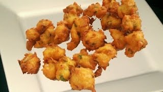 Cottage Cheese Fritters Recipe Video by Bhavna  Paneer Pakodas [upl. by Eelhsa]